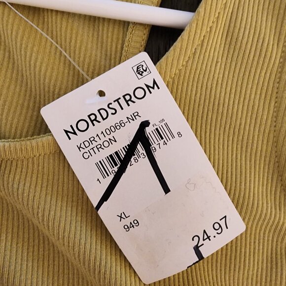 Urban social Ribbed Mini Dress NWT Green XL - Picture 5 of 9